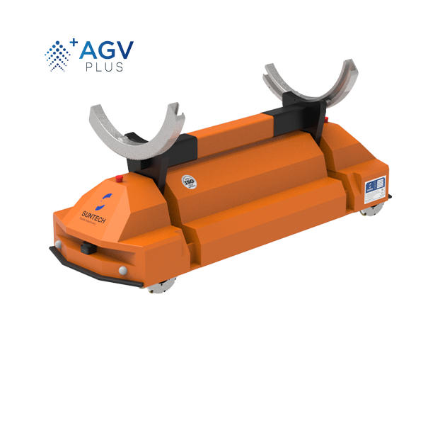 Vehículos Guiados Automatizados(Descarga de Rollos de tela)